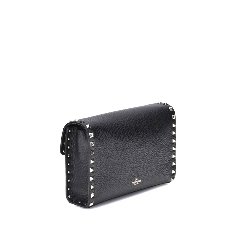 Black calf leather bos taurus shoulder bag-null