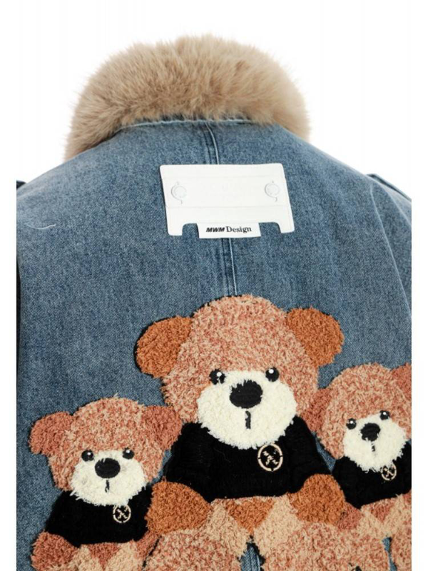 Mwm teddy jacket with faux fur-null