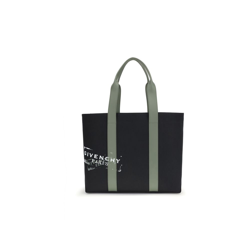 Black cotton shoulder bag-null
