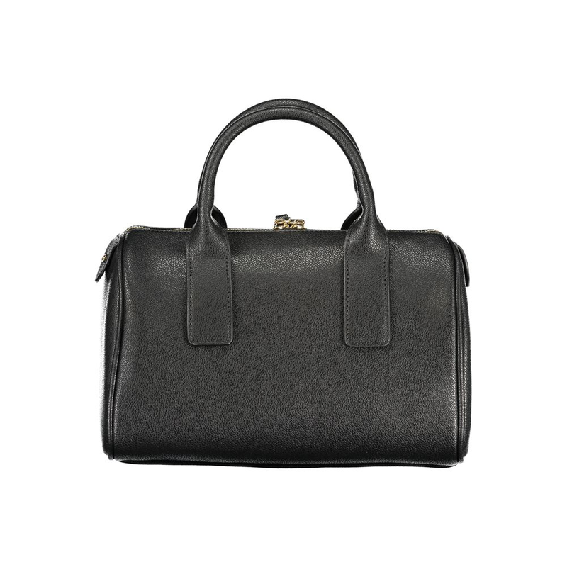 Nero poliuretano women handbag-null
