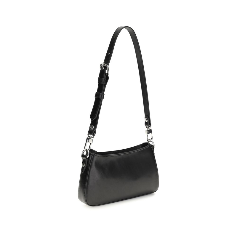 Black calf leather bos taurus shoulder bag-null