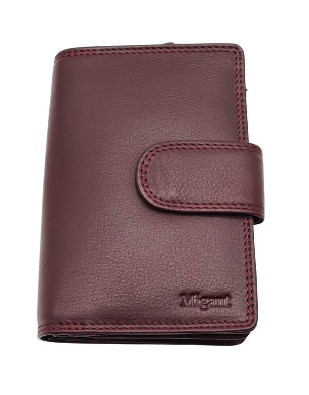 Migant design woman leather wallet colour with rfid protection 6081 image number null