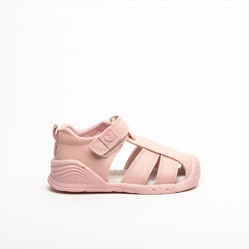 Kido caged girls sandals with heart-null