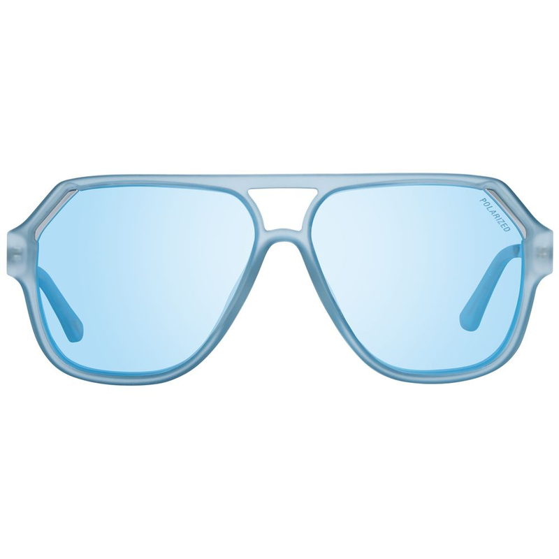 Blue plastic sunglasses-null