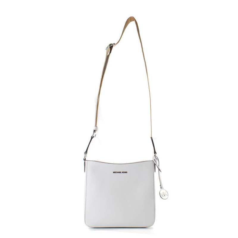 White canvas shoulder bag-null
