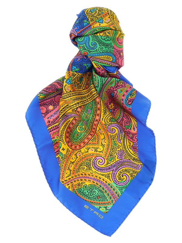 Multicolor silk scarf-null