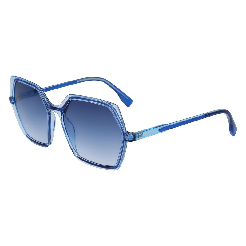 Blue injected sunglasses-null