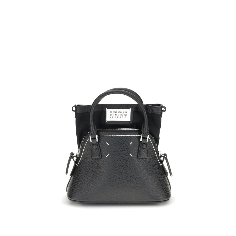 Black calf leather bos taurus handbag-null