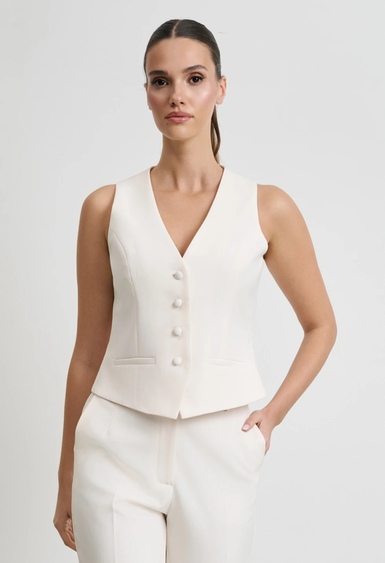 Vest by desiree - l , cream-null