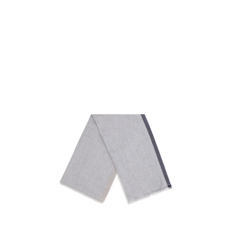 Gray cashmere scarf-null