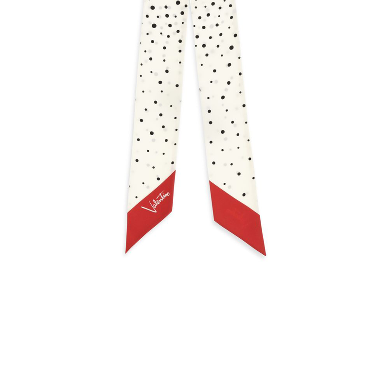 Beige silk scarf-null