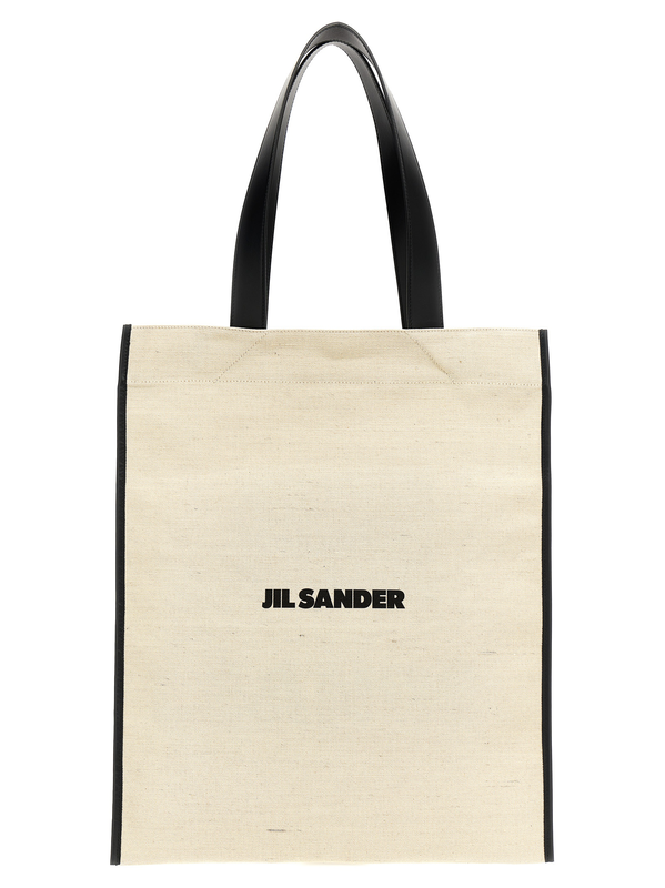 Bicolor cotton tote bag-null