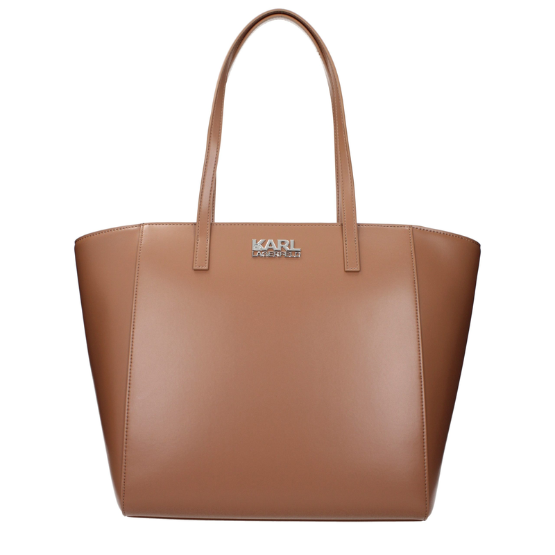 Brown polyethylene shoulder bag-null