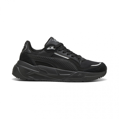 Puma junior boy's trinity 2, Black/silver, medium