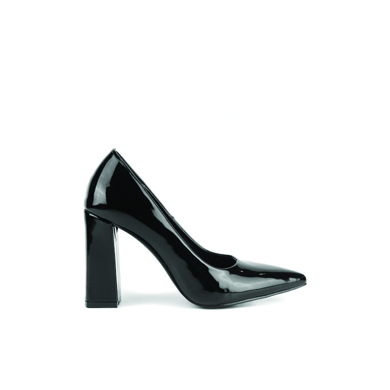 Black patent pump , black-null