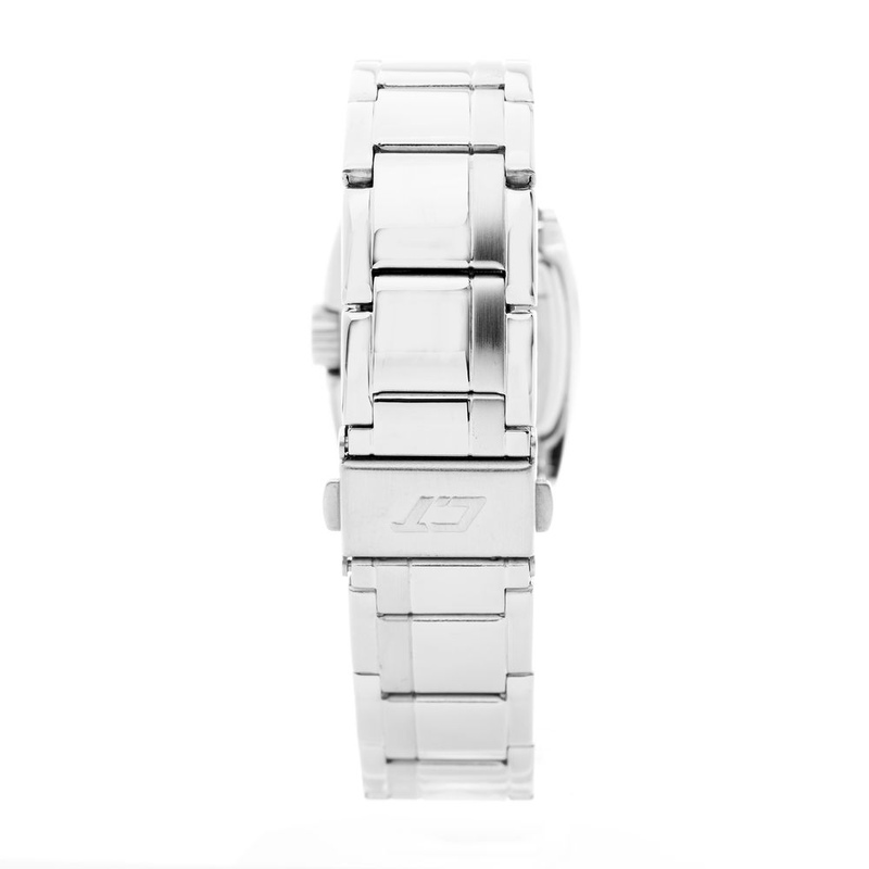 Silver stainless steel dress watch-null