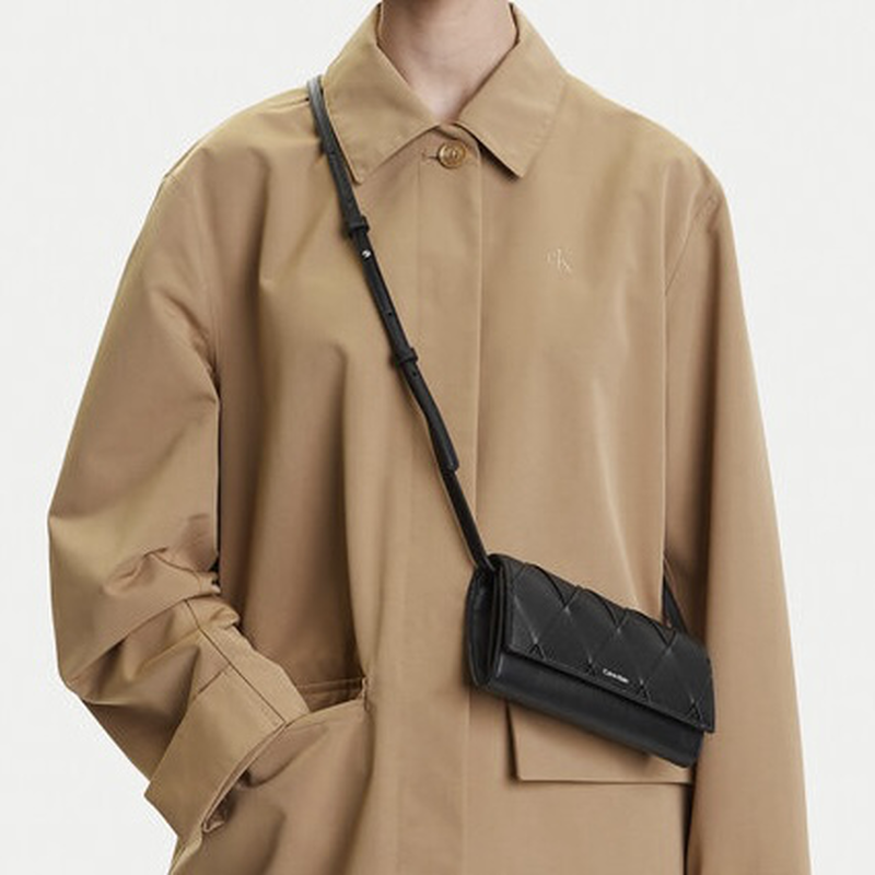 Calvin Klein woven mini bag - black-null