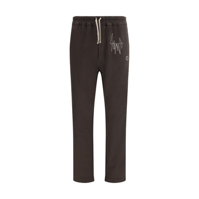 Brown cotton athletic pants, Brown, medium