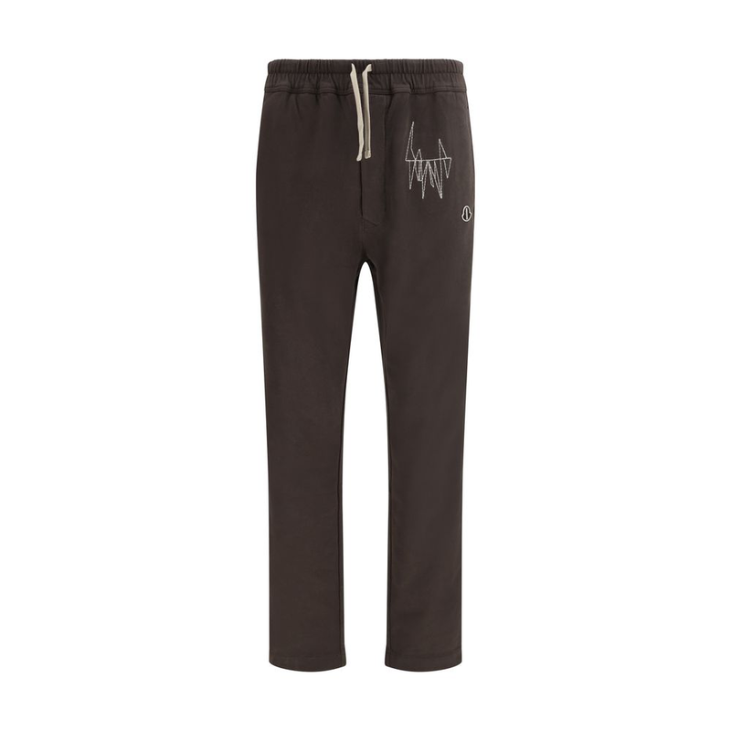 Brown cotton athletic pants-null