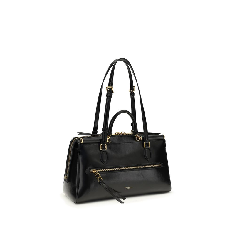 Black calf leather bos taurus shoulder bag-null