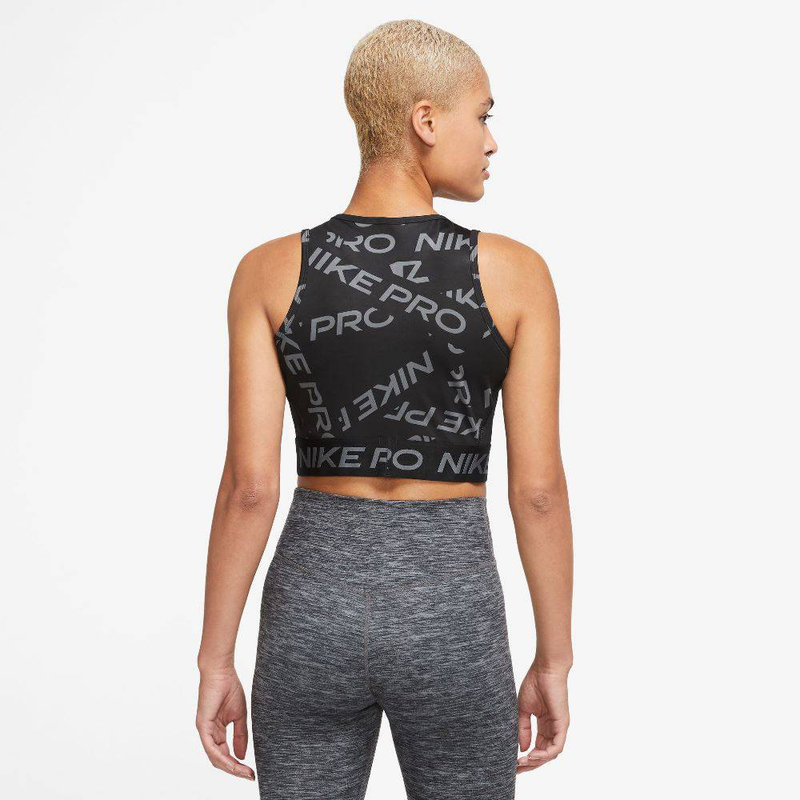 Pro womens printed crop tank top image number null