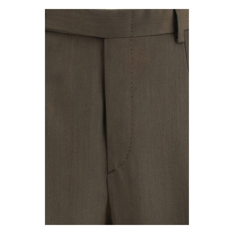Bicolor wool oves aries casual pants-null