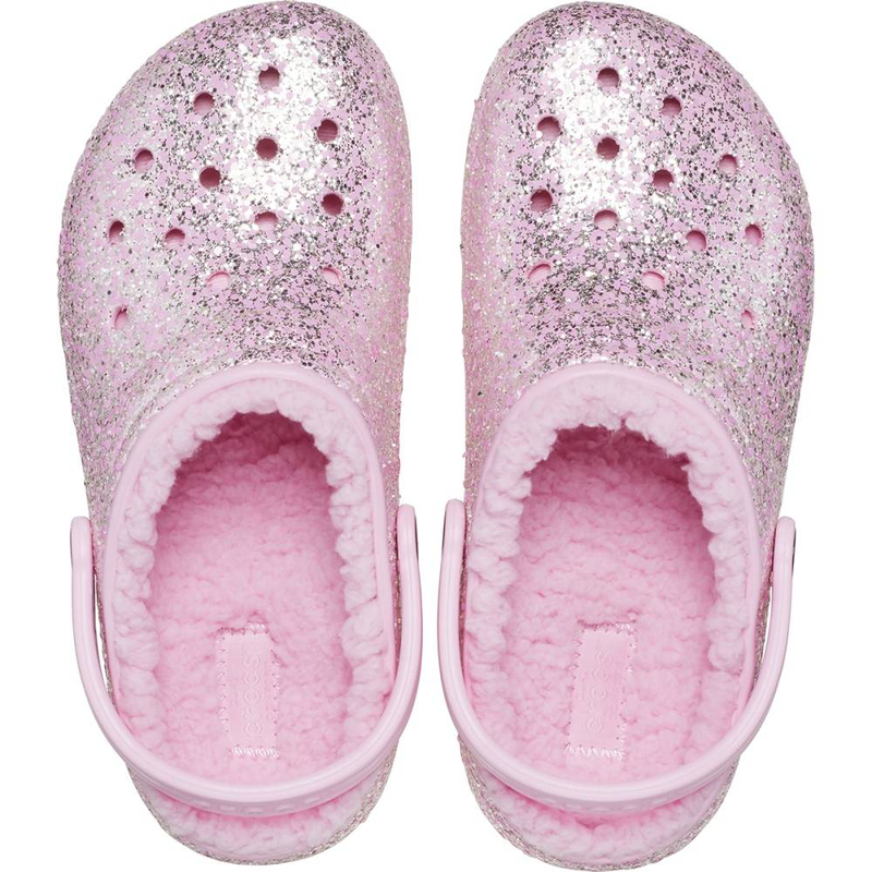 Kids’ classic lined glitter clog-null