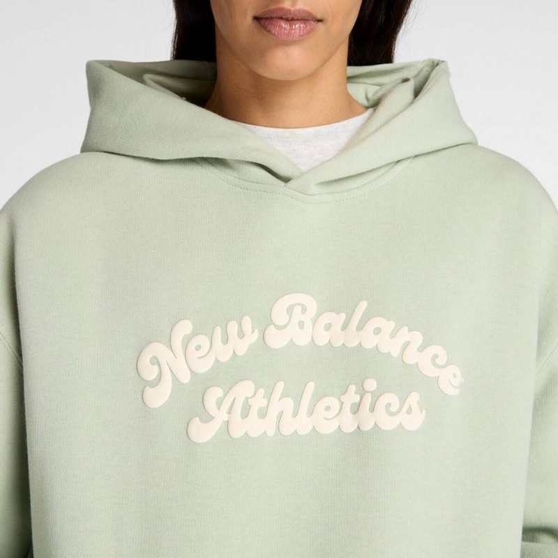 Linear heritage fleece long hoodie-null
