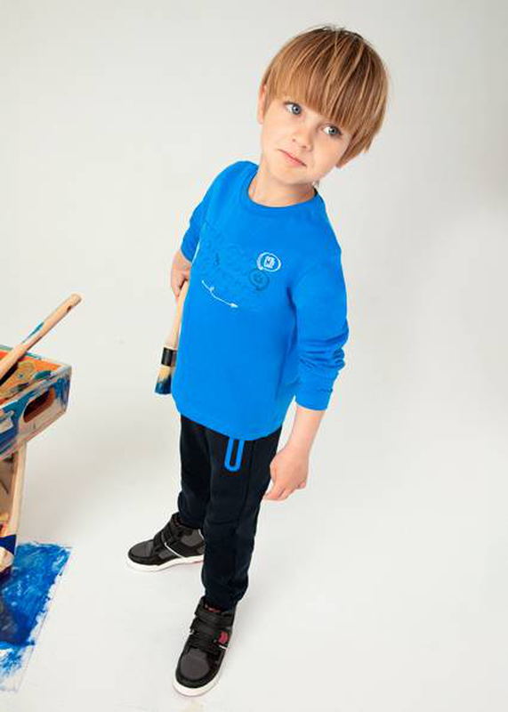 Μπλουζα μακρ/κη εντονο μπλε-null