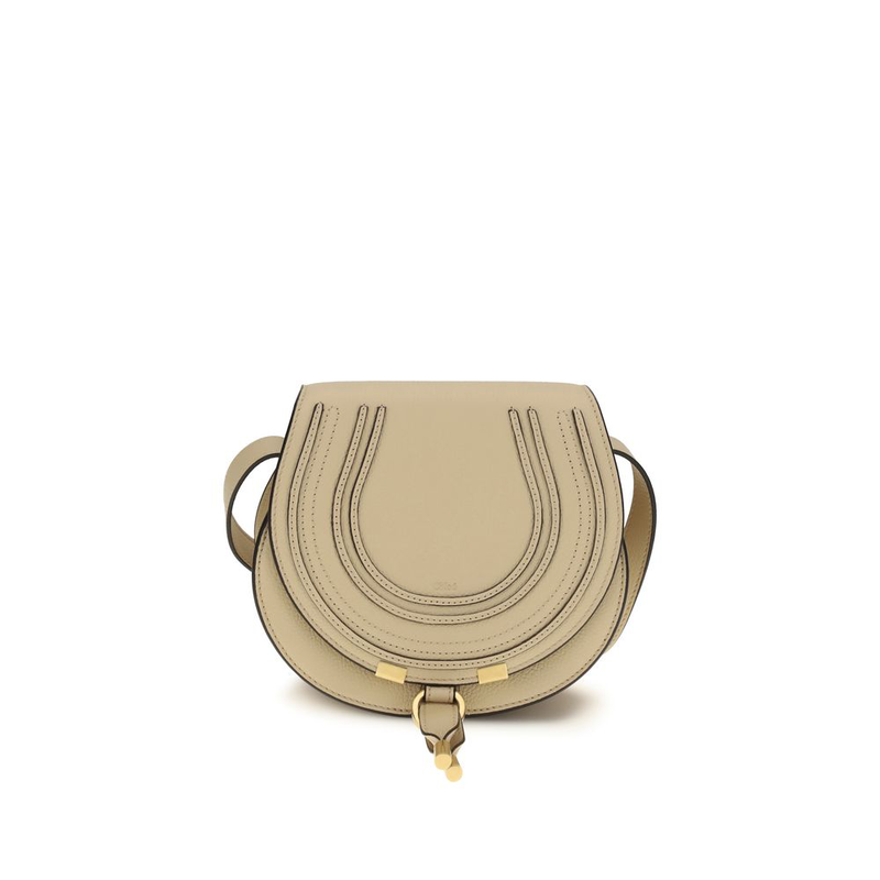 Beige calf leather bos taurus shoulder bag-null