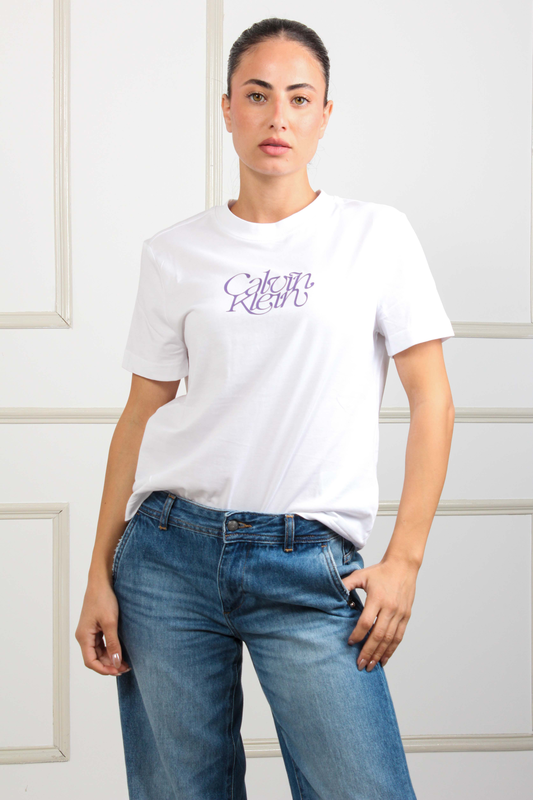 Fitted script tee - Calvin Klein-null