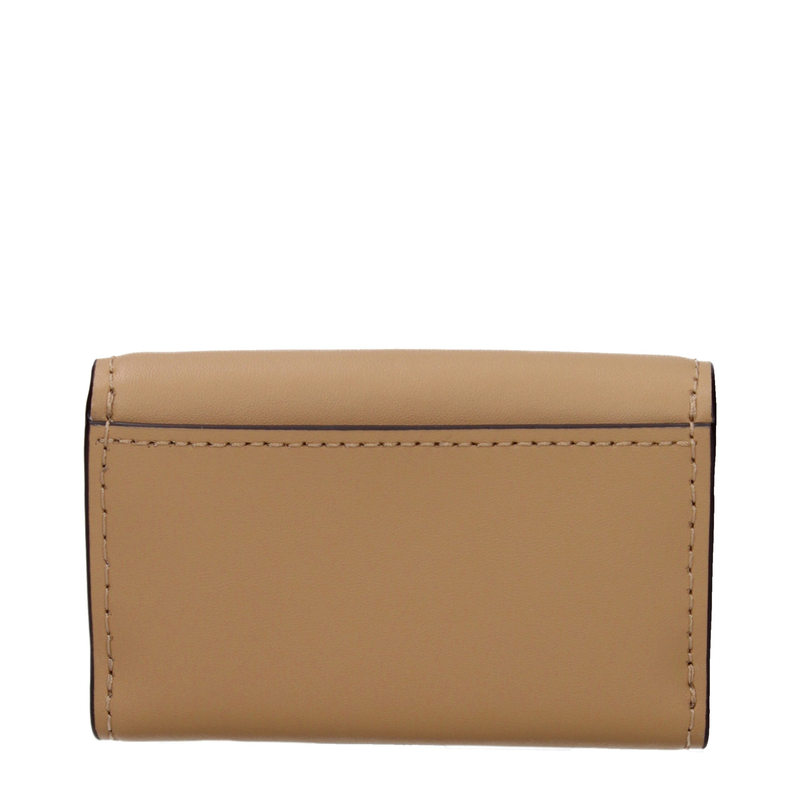 Brown leather wallet-null