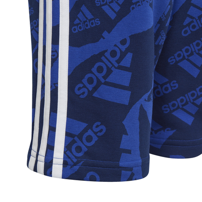 Adidas kids boys essentials allover print shorts  (is2559), Blue, medium