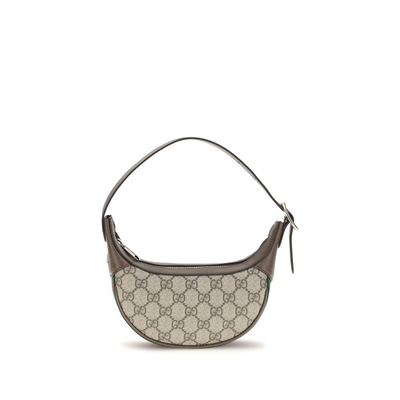 Beige fabric shoulder bag, Beige, medium