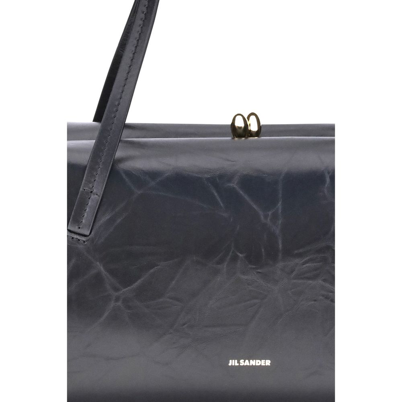 Black calf leather bos taurus shoulder bag-null