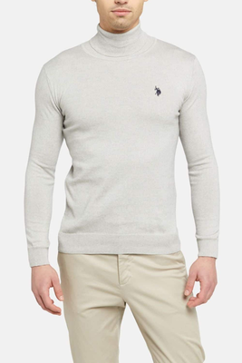 U.s. Polo assn knitwear rollneck, Grey, medium