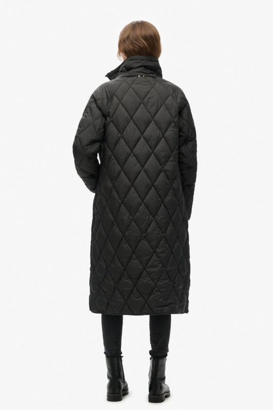 Superlong quilt jacket-null