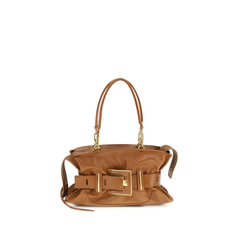 Brown calf leather bos taurus handbag-null