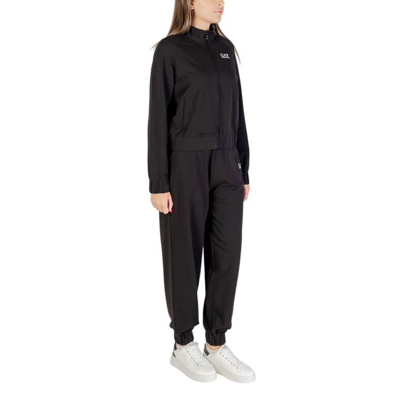 Black cotton tracksuit-null