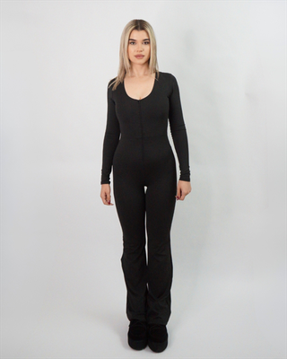 Esmara long sleeve jumpsuit zfw2523, Black, medium