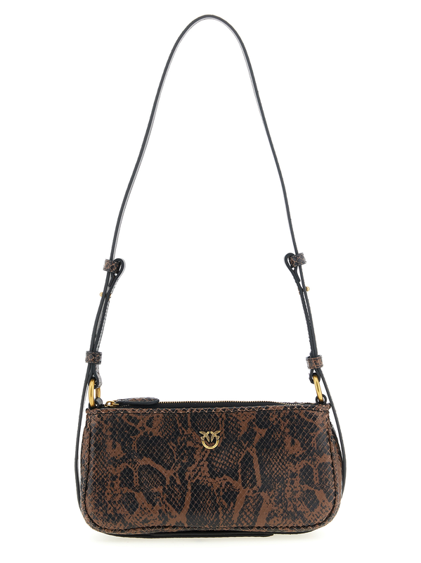 Brown calfskin crossbody bag-null