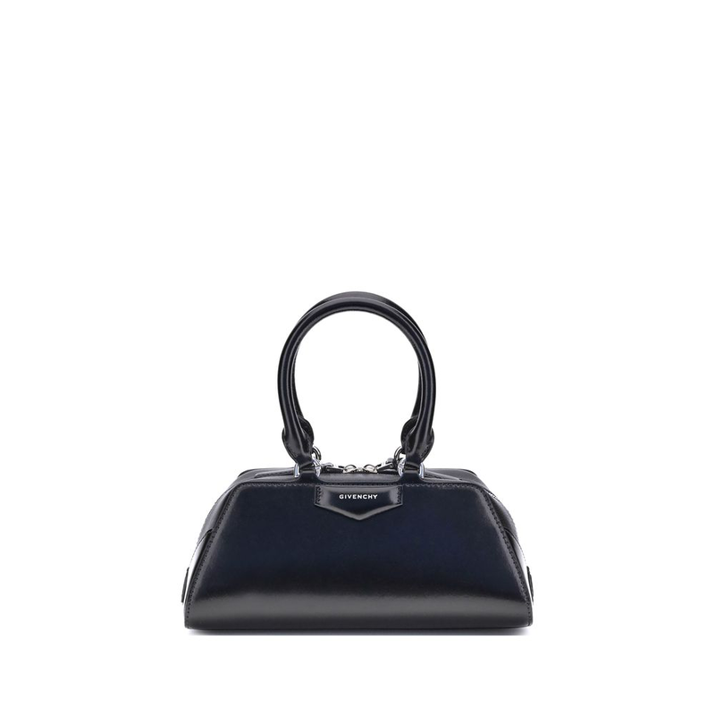 Black calf leather bos taurus handbag-null