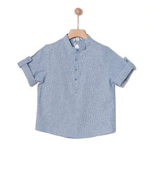 Τουνικ linen denim light blue