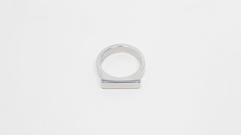 Greek key ring silver image number null