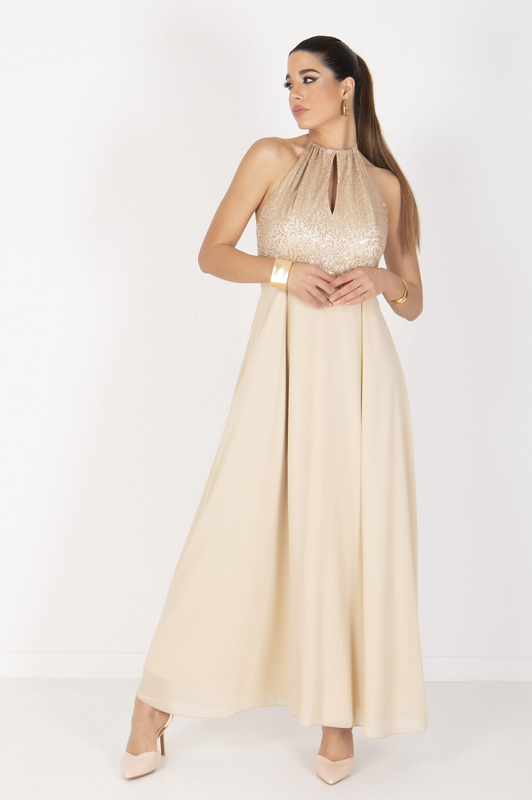 Maxi dress - gold , s-null