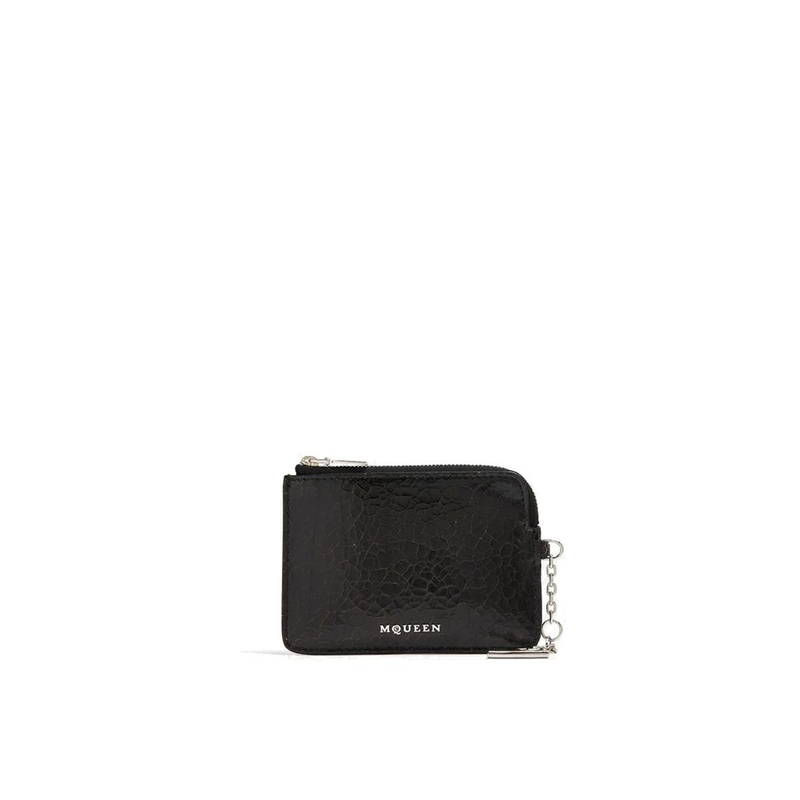Black calfskin clutch bag-null