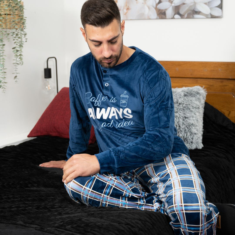 Mens velvet pyjama #q2733 image number null