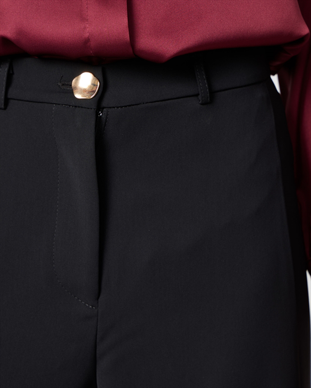 Trouser wide leg crepe image number null