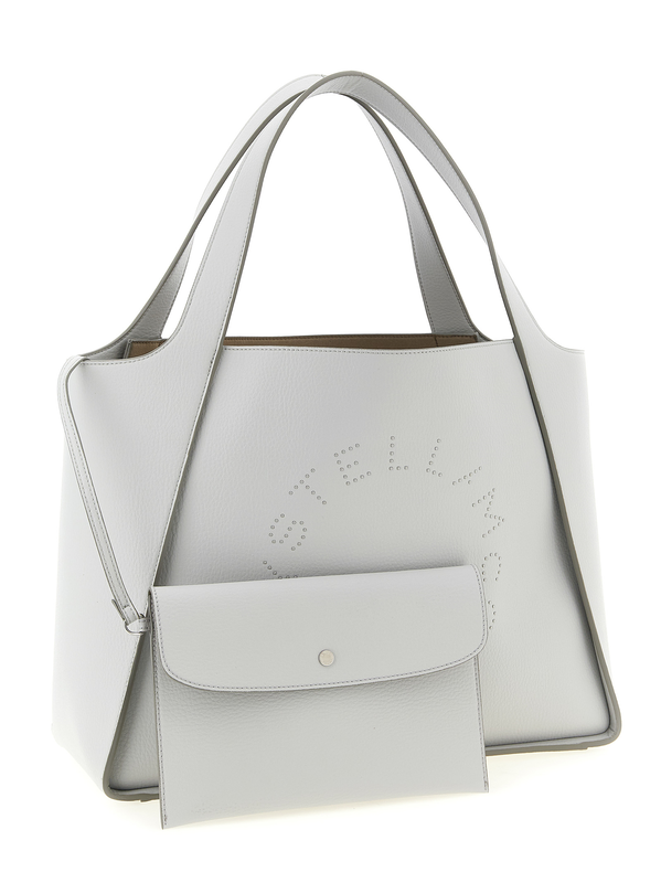 Gray polyamide tote bag-null