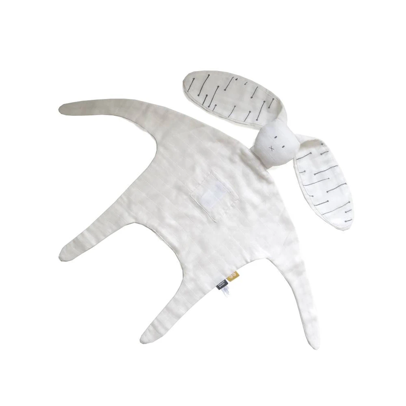 Simply good bunny comforter blanket - grey lines-null
